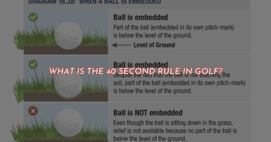 What is the 40-Second Rule in Golf?