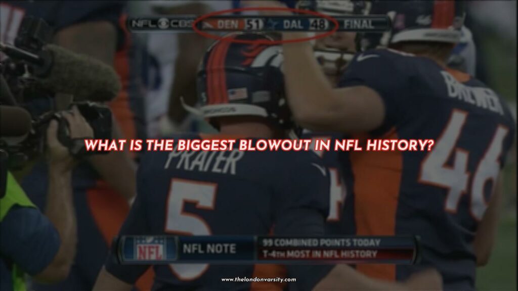 What is the biggest blowout in nfl history?