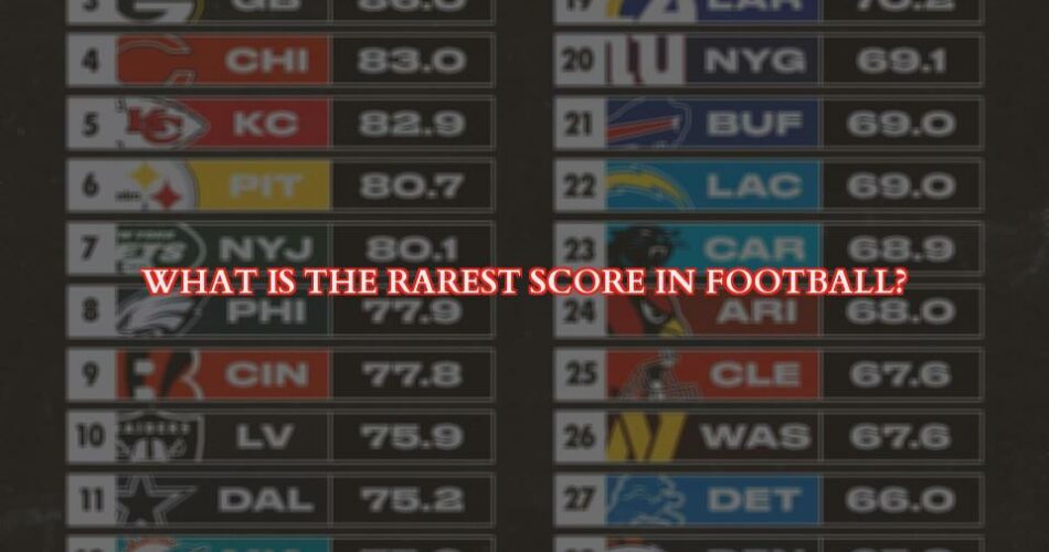 The Rarest Score in Football