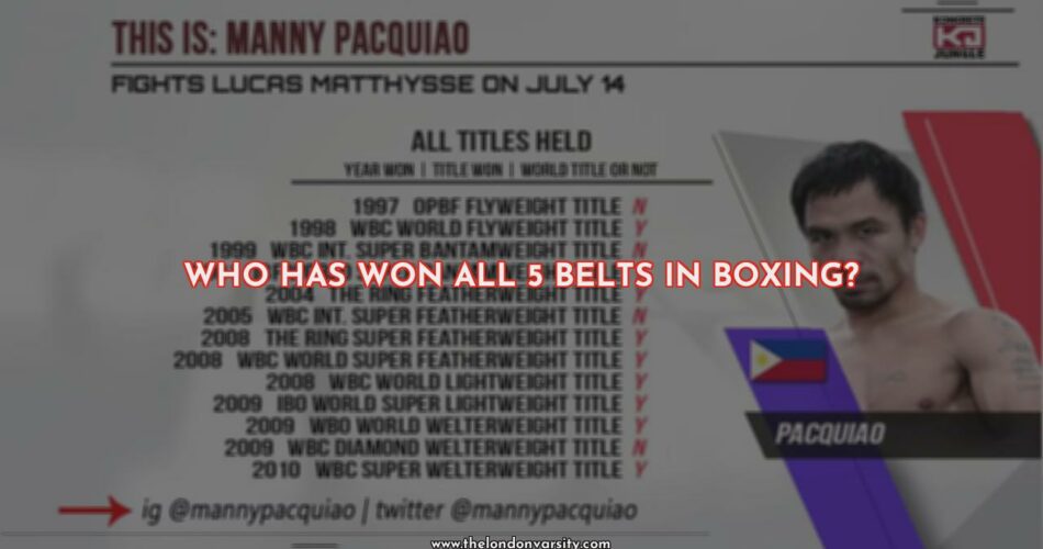 Who Has Won All Five Belts?