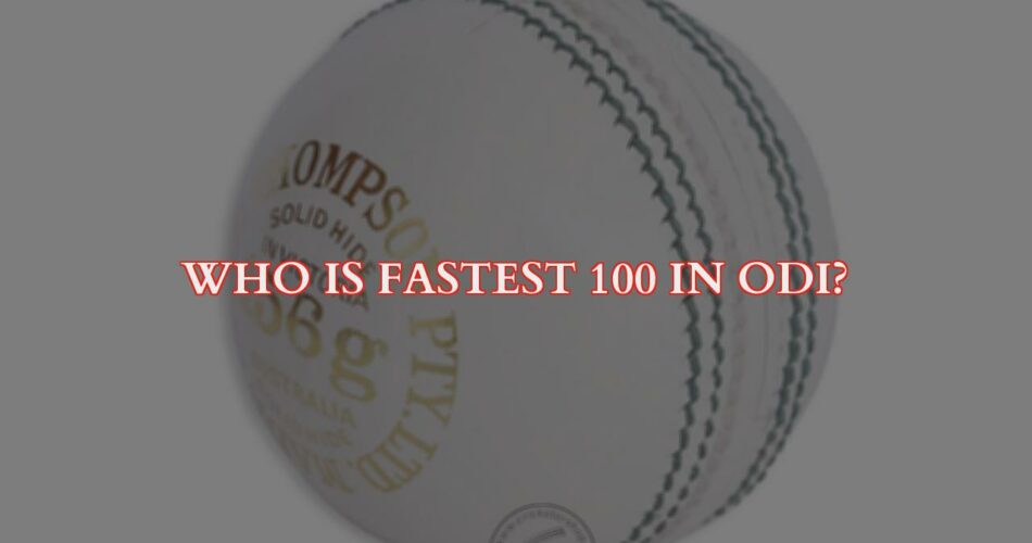 AB De Villiers: The Fastest 100 in ODI Cricket