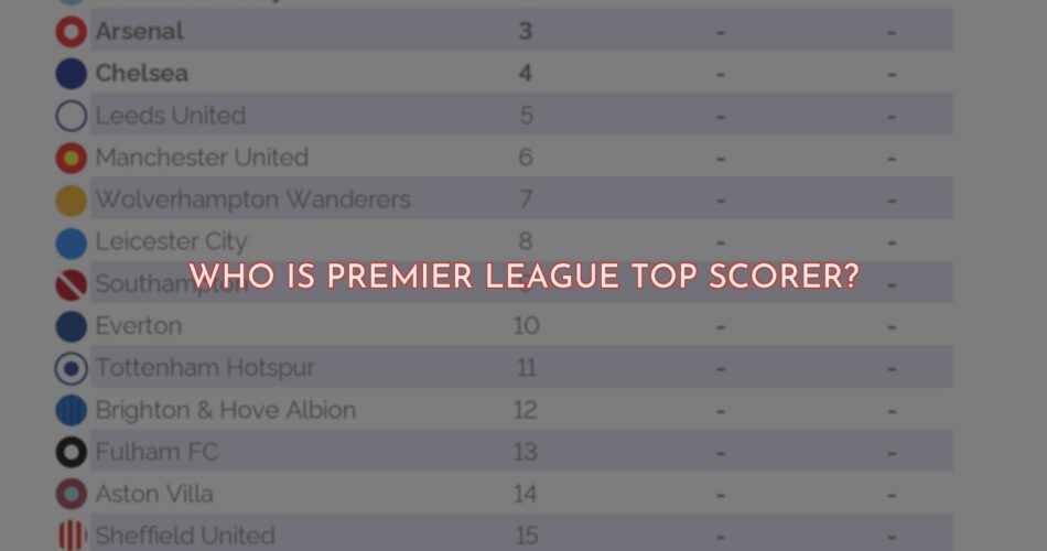 Who is the Premier League's Top Scorer?