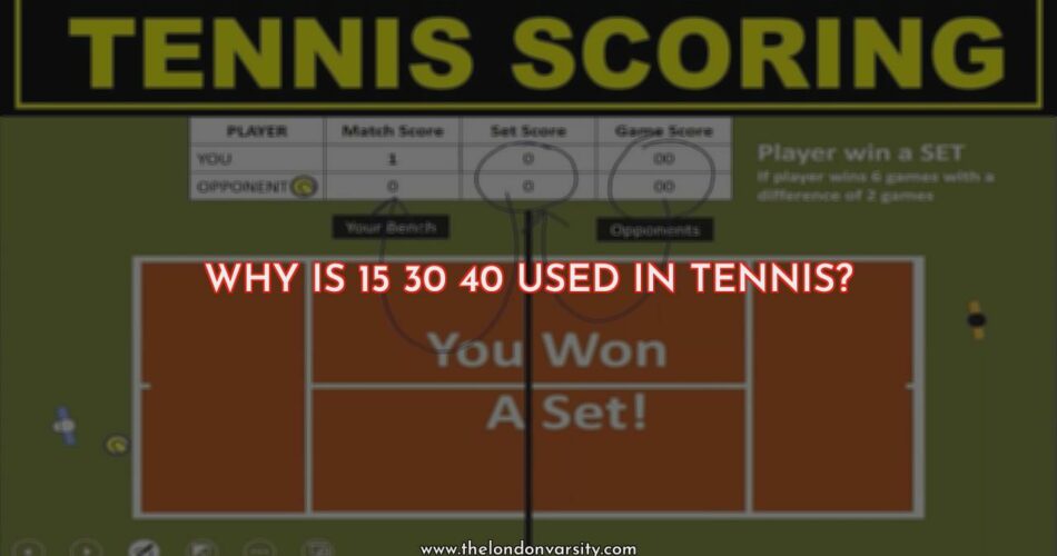The Tennis Scoring System - 15 30 40
